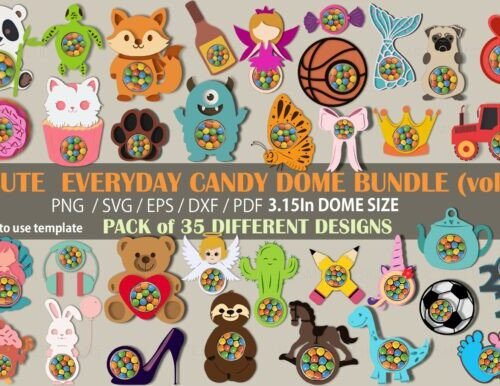 Cute Everyday Candy Dome SVG 134797766 Creativo Digital Creativo Digital